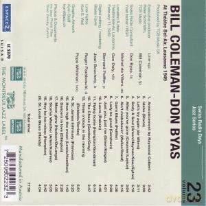 Bill Coleman: Radio Days vol. 23 [CD]