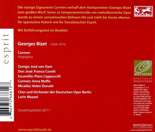 Bizet: Carmen/Highlights [CD]