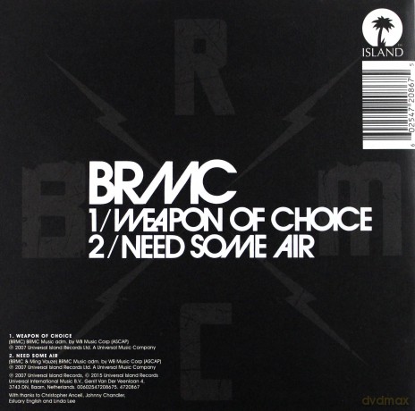 Black Rebel Motorcycle Club: Waepon Of Choice - Need Some Air - Rsd 2015 Release [Winyl]