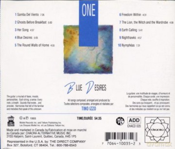 Blue Desires: One [CD]