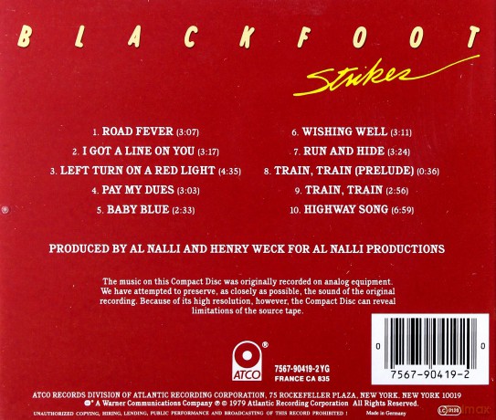 Blackfoot: Strikes [CD]
