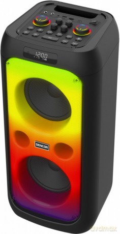 Głośnik imprezowy partycon wave moc 100w, ipx4, tws, led, mic