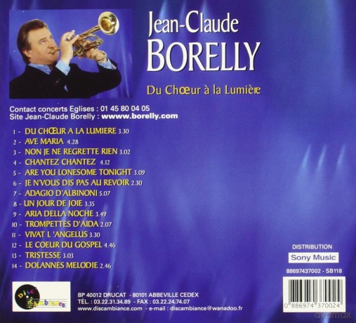 Borelly Jean Claude: Du Choeur A La Lumiere [CD]
