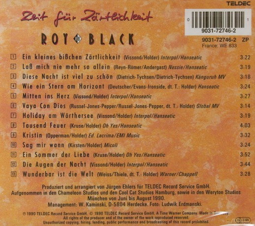 Roy Black: Zeit Fuer Zaertlichkeit [CD]