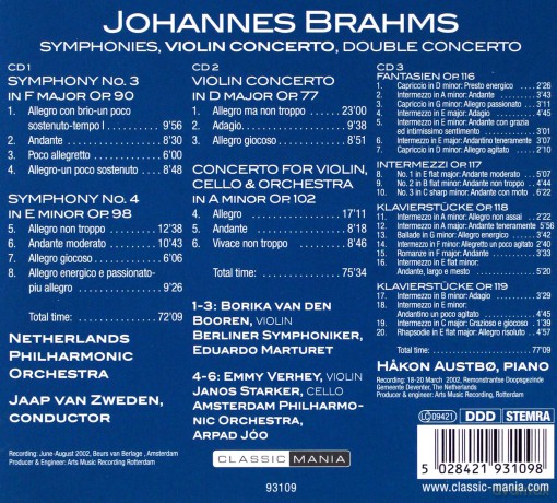 Brahms Johannes: Brahms Collection [3CD]