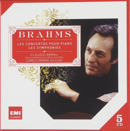 Brahms\Claudio Arrau: Brahms Symph Ouv Conc Piano [5CD]