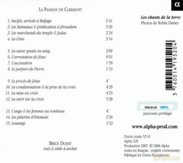 Brice Duisit: La Passion De Clermont [CD]