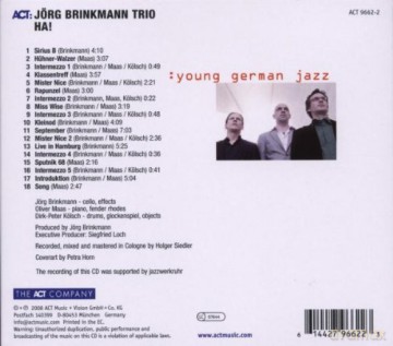 Brinkmann Jorg Trio: Ha - Young German Jazz [CD]