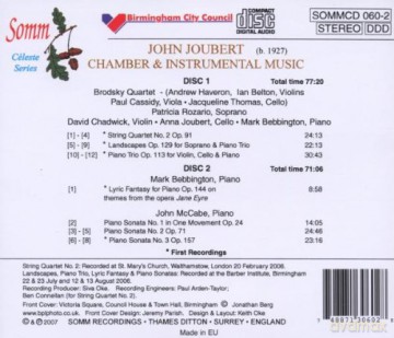 Brodsky Qtet-Rozarios-Joubert-Bebbington: Chamber And Instrumental Music [2CD]