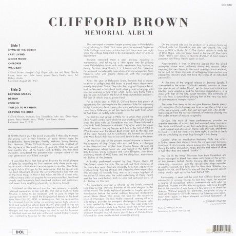 Brown Clifford: Memorial Album [Winyl]
