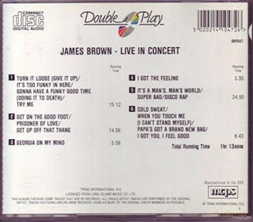 Brown James: Live In Concert [CD]