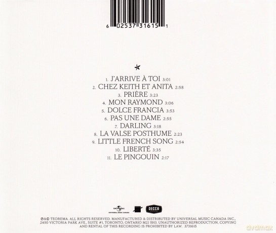 Carla Bruni: Little French Songs [CD]