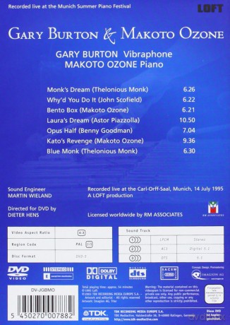 Burton Gary & Ozone Makoto: Gary Burton & Makoto Ozone - Jazz [2DVD]