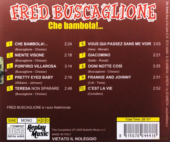 Buscaglione Fred: Che Bambola [CD]