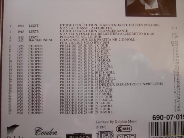 Busoni Ferruccio: Early Recordings - Condon Collection [CD]