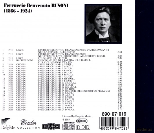 Busoni Ferruccio: Early Recordings - Condon Collection [CD]