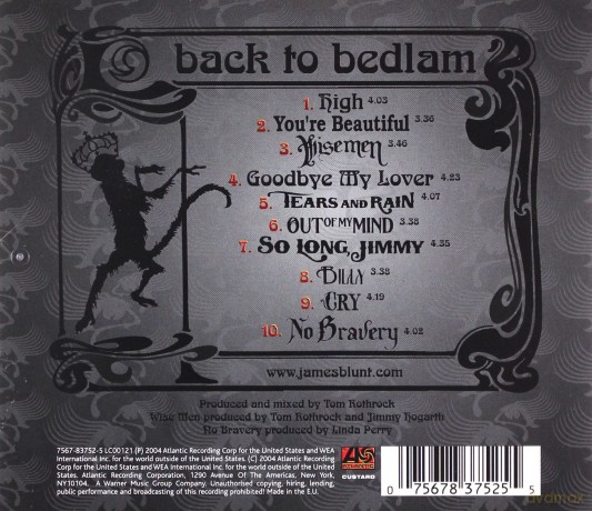 James Blunt: Back To Bedlam [CD]