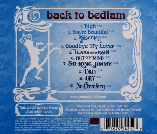 James Blunt: Back To Bedlam [CD]
