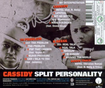 Cassidy: Split Personality [CD]