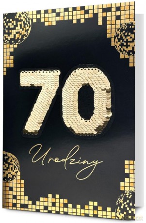 Karnet B6 Urodziny 70