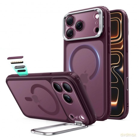Etui ESR Classic Hybrid Kickstand MagSafe na iPhone 18 Pro Max / 17 Pro Max - dark cherry mat