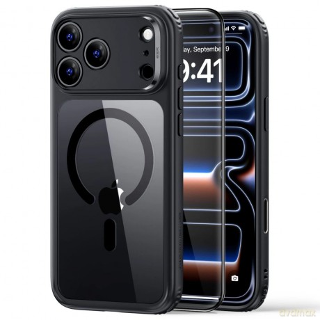 Etui ESR Classic Hybrid MagSafe na iPhone 18 Pro / 17 Pro - przezroczysto-czarne