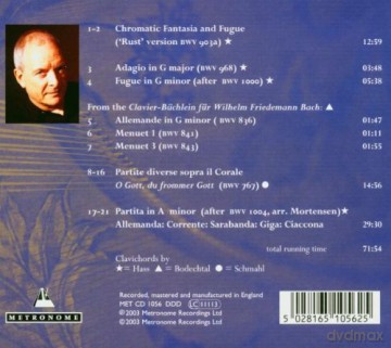 Christopher Hogwood: Secret Bach [CD]