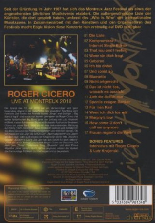 Cicero Roger: Live At Montreux 2010 [DVD]