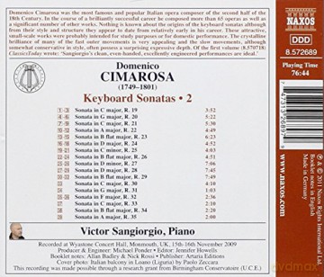 Cimarosa Domenico: Klaviersonaten vol. 2 [CD]