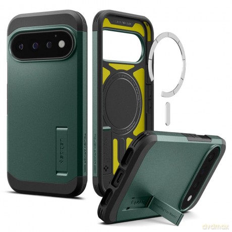 Etui Spigen Tough Armor Mag MagSafe na Google Pixel 11 Pro - ciemnozielone