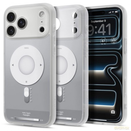 Etui Spigen Ultra Hybrid MagSafe na iPhone 18 Pro / 17 Pro - srebrne