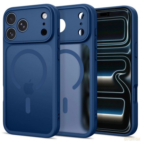 Etui Tech-Protect BasicMag MagSafe na iPhone 18 Pro Max / 17 Pro Max - ciemnoniebieskie matowe
