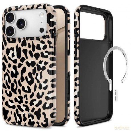 Etui Tech-Protect Lamano MagSafe na iPhone 18 Pro / 17 Pro - beżowo-czarne