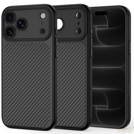Etui Tech-Protect MagCam MagSafe Carbon na iPhone 18 Pro / 17 Pro - czarne