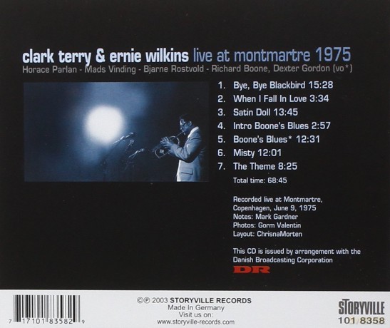 Clark Terry And Ernie Wilkins: Live At Montmartre Copenhagen June 9 197 [CD]