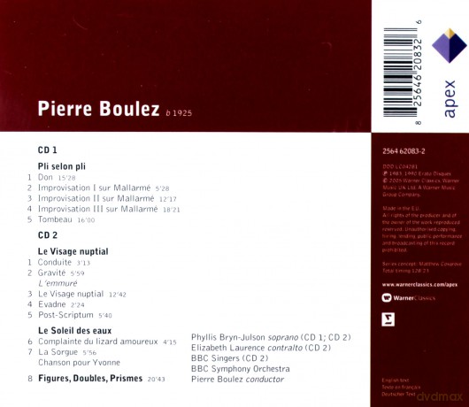 Pierre Boulez: Pi Selon Pli/Le Visage Nupital [2CD]