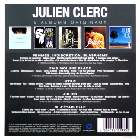 Clerc Julien: Original Album Series [5CD]