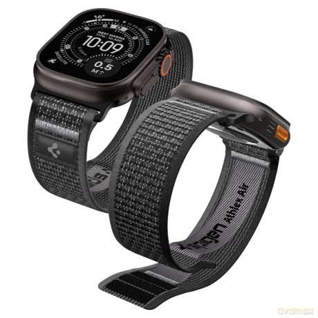 Pasek Spigen Athlex Air 2 na Apple Watch 44 / 45 / 46 / 49 mm - czarno-szary