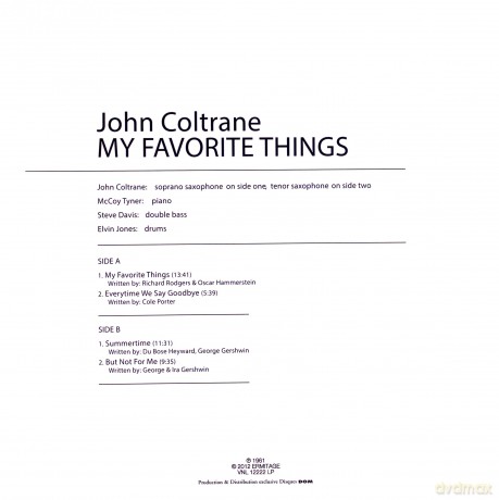 John Coltrane: My Favorite Things [Winyl]