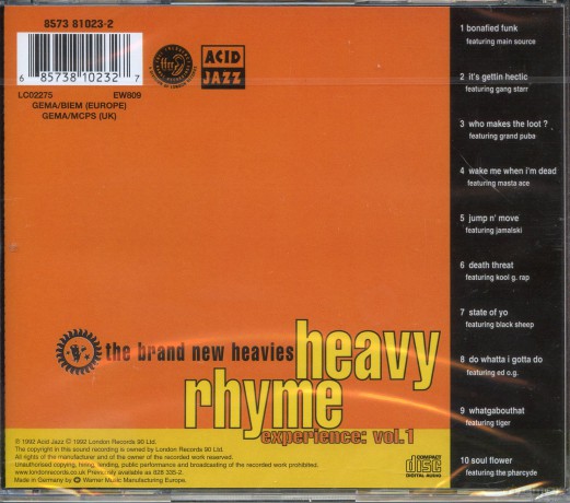 The Brand New Heavies: Heavy Rhymes [CD]