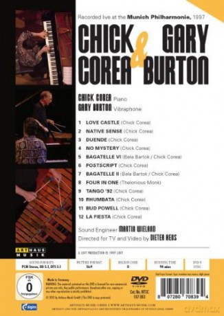 Corea Chick & Gary Burton: Jazz - Live At The Munich Philharmonie 1997 [DVD]