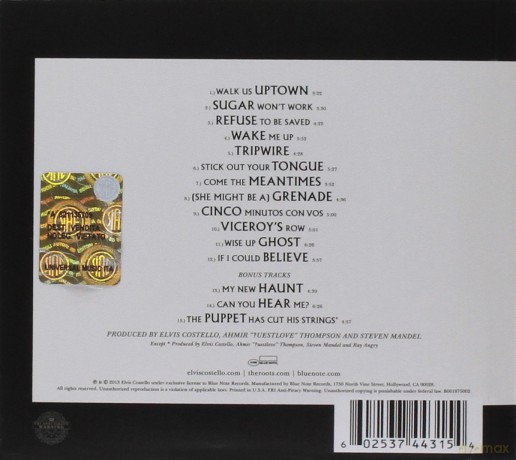 Costello Elvis And The Roots: Wise Up Ghost And Other Songs [CD]