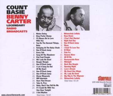 Count Basie And Benny Carter: Legendary Radio Broadcasts 1 [2CD]
