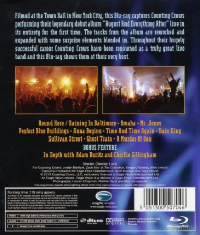 Counting Crows: August And Everything After - Live At Town Hall [Blu-Ray]