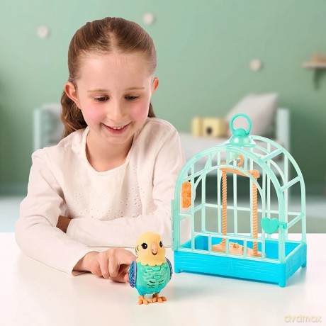 Figurka interaktywna little live pets - mój prawdziwy ptaszek błękitno-żółty [FIGURKA]