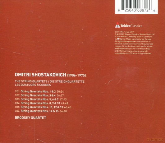 Brodsky Quartet: Scho: Samtliche Streichquartett [6CD]
