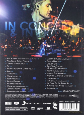 David Garrett: Live - In Concert & In Private [DVD]