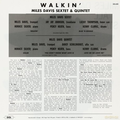 Davis Miles All Stars: Walkin [Winyl]