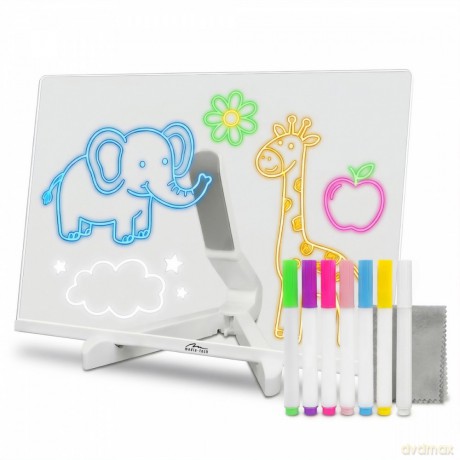 Podświetlana tablica led do rysowania 30x20cm mt4304