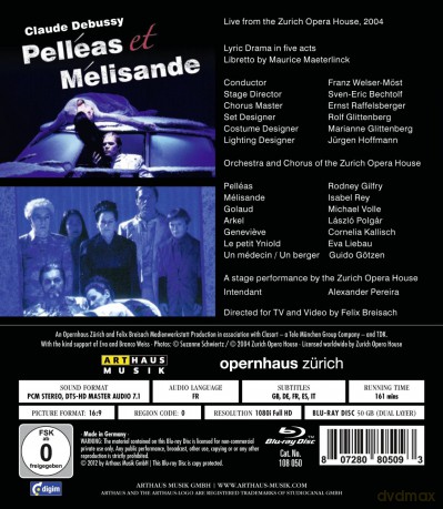 Debussy Claude & Welser-Most Franz: Pelleas Et Melisande [Blu-Ray]